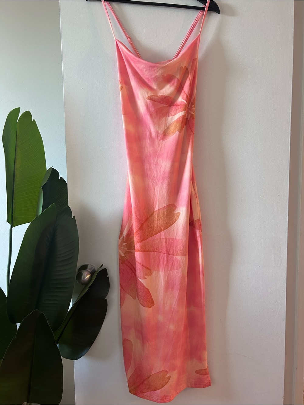 Pink & Coral Floral Summer Dress